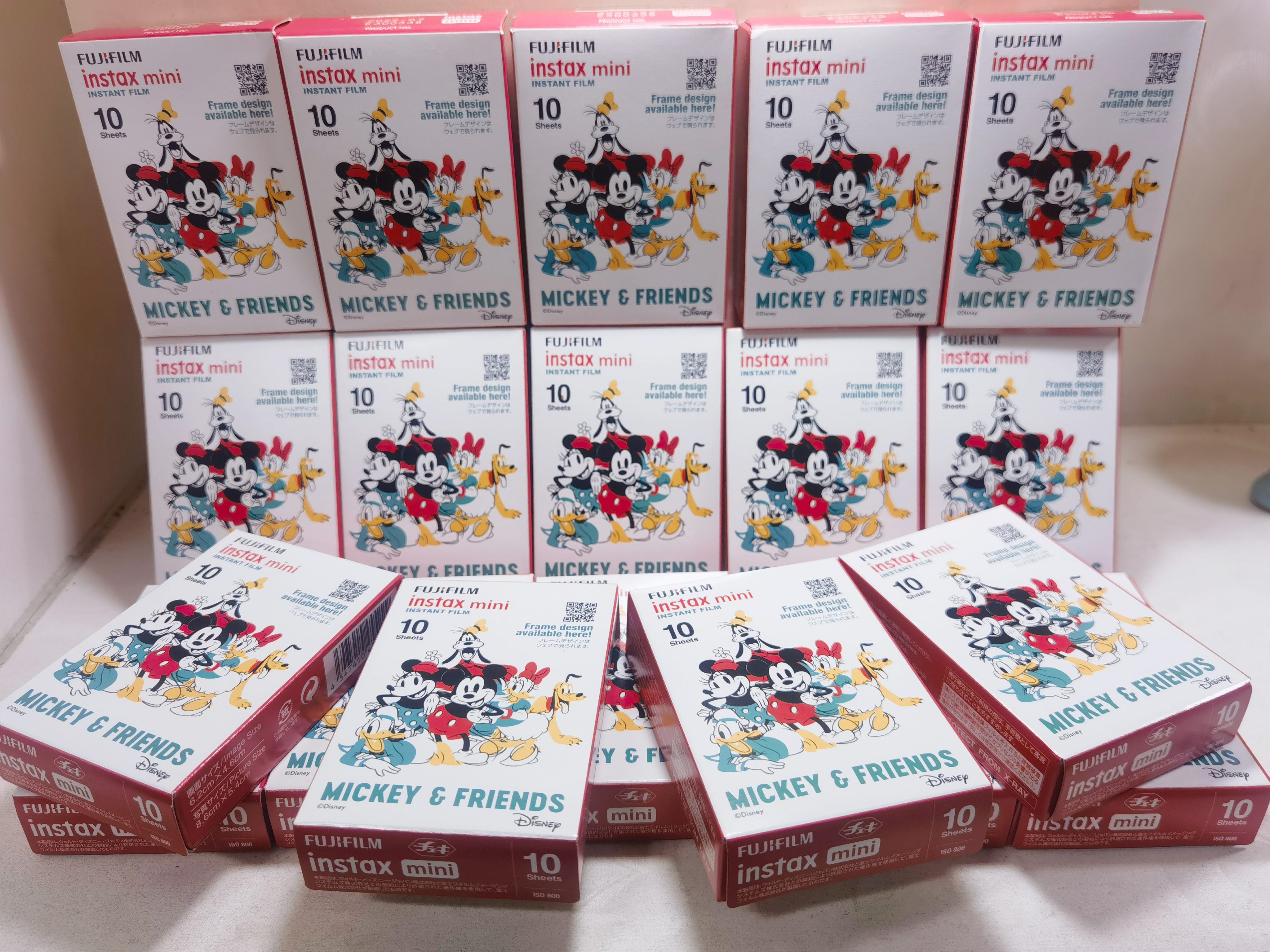 mini米奇3寸相纸1盒10张，多盒便宜，日期新鲜，现货速发，富士所有mini系列相机通用 10